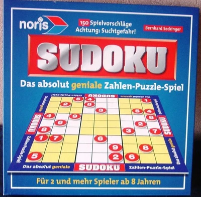 Sudoku Gesellschaftsspiel, nur einmal bespielt, vollständig - Bild 1 von 2