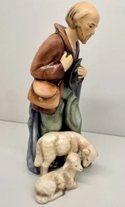 Vtg Goebel Hummel Germany Standing Shepherd Sheep Nativity Figurine 214/F 1951 - Picture 1 of 8