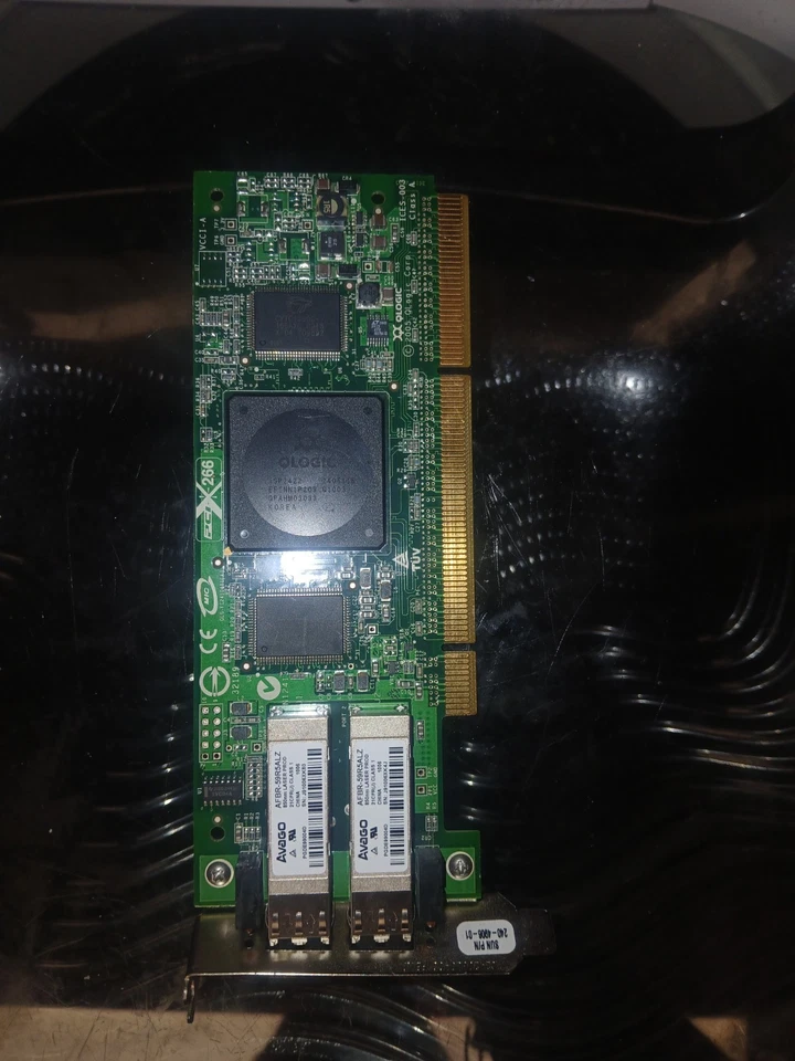 4X  QLA2462 4 Gbps Dual Port Fiber Channel PCI-X 2.0 Host Bus Adapter   - Image 1 of 3