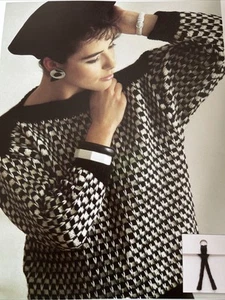 Original Knitting Pattern - Ladies Jumper Sweater Top - Picture 1 of 1