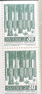 1959 DOMÄNVERKET 100 ÅR - THE DOMAIN WORK 100 Yrs. Swedish Booklet With 2 Stamps - Picture 1 of 4