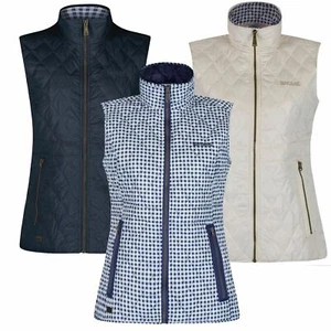 Regatta Womens Cosmia Quilted Lined Bodywarmer Gilet Vanilla Navy 8-20 2 - Picture 1 of 4