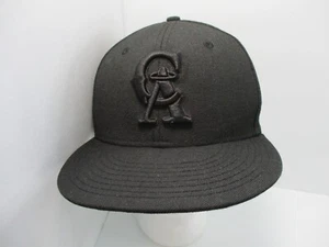 Los Angeles Angels Hat Mens Fitted 7 Black 55.8 Limited Edition Cap New Era Wool - Picture 1 of 16