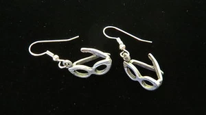 Brille Barbie Hornrand Optiker Augenarzt Ohrringe oxidiert matt silber - Bild 1 von 12