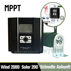1600W 12V/24V MPPT Hybrid Charge Controller Wind Turbine PV Booster & Dump Load - Bild 1 von 19