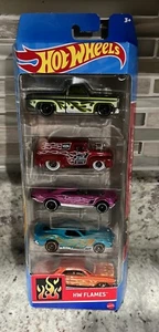 HOT WHEELS 5 PACK HW FLAMES 56 Ford F-100, 83 Chevy Silverado, 64 Impala & More! - Picture 1 of 4