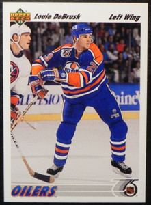 1991-92 91/92 Upper Deck #526 Louie DeBrusk Edmonton Oilers ROOKIE