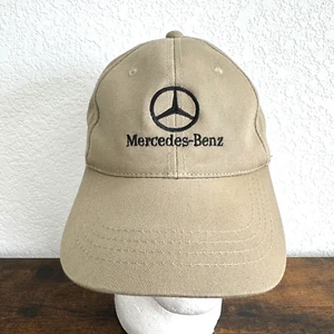 Mercedes Benz Tan Embroidered Hat Cap Snapback One Size Racing Cars Casual Mens - Picture 1 of 7