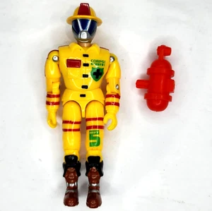 1999 The Corps Emergency Rescue 3,75 Zoll gelbe Feuerwehrfigur Lanard - Bild 1 von 3