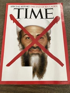 Very Rare TIME MAGAZINE-May 20 2011- Osama Bin Laden-X FACE ISSUE Brand New!! - Picture 1 of 4
