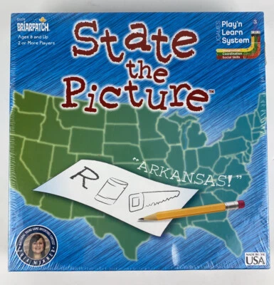 STATE THE PICTURE - SOCIAL STUDIES & GEOGRAPHY KIDS EDUCATIONAL BRIARPATCH NIB - Image 1 of 2