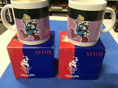 2 Vintage Atlanta 1996 Olympics Izzy Avon Coffee Mug In Original Box NOS - Image 1 of 4