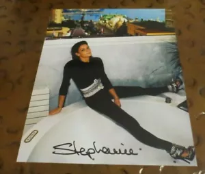 Princesa Estebania de Mónaco modelo firmado foto autografiada hija Grace Kelly - Imagen 1 de 1
