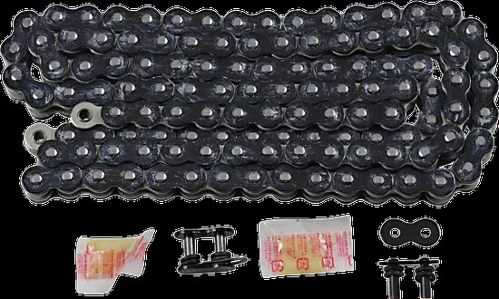 Cadena de transmisión RK negra cromada 520 Max X 120 eslabones anillo RX Honda XR500 79-80 Foto 1 de 4