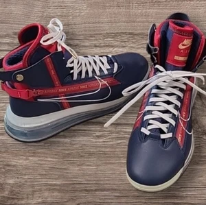 Nike Air Max 720 SATURN Mens Sz 10 Olympic Navy White Red Retro AO2110-400 -READ - Picture 1 of 6