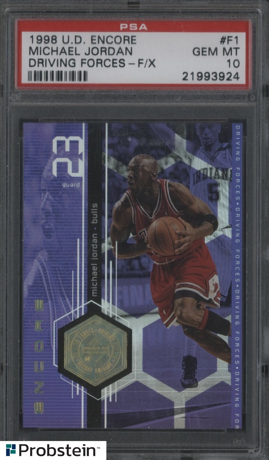 Michael Jordan 1998 Upper Deck Encore #F1 Driving Forces - F/X ｜NBA