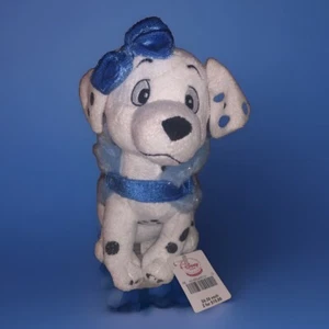 Disney Store exklusive Winter Penny 101 Dalmatiner Plüsch 6 Zoll blaue Jacke Schleife neu mit Etikett - Bild 1 von 5