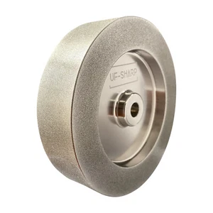 Rueda de molienda CBN UF-SHARP 6 pulgadas 180 grano, 1/2" diámetro, 1,5"" de ancho, 1"" de ancho - Imagen 1 de 5