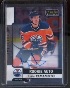 2017-18 O-Pee-Chee Platinum Rookie Autographs #RKY Kailer Yamamoto A - Bild 1 von 2