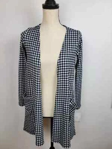 LuLaRoe Caroline Strickjacke Pullover, Gr. XS (neu mit Etikett geometrisch kariert kariert schwarz) - Bild 1 von 5