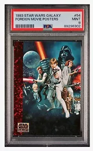 1993 Topps Star Wars Galaxy Serie 1 #54 ausländische Filmposter PSA 9 LOW POP - Bild 1 von 2
