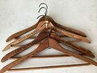 Vintage LOT 4 Wood Advertising Stores Clothes Hangers 40s 50s Brooklyn NY NYC
