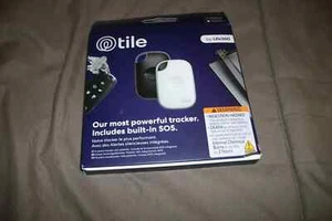 Tile Pro 2 Pack (White & Black) 2022 Bluetooth Tracker Finder - RE-51002 - Photo 1 sur 2
