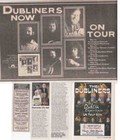 THE DUBLINERS : CUTTINGS COLLECTION - Adverts