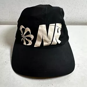 Nike Hat Cap Strap Back Black Aw84 Pinwheel NR Lightweight Running Panel Outdoor - Picture 1 of 7