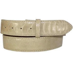 REPTILES HOUSE fascia da cintura struzzo vintage, avorio - Foto 1 di 1