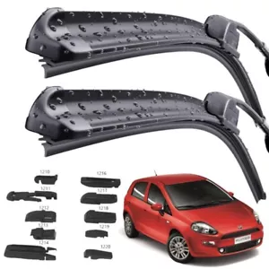 2 Spazzole tergicristalli anteriori antivento fiat Grande Punto (199) >2005 aero - Foto 1 di 4
