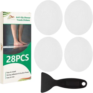 Non Slip Bathtub Stickers, 28 PCS Adhesive anti Slip Shower Stickers for Bath Tu - Picture 1 of 12