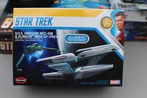 Kit modellino luci polari Star Trek USS Grissom NCC-638 & Klingon Bird-Of-Prey NUOVO! - Foto 1 di 3