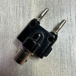 Pomona 1269 Dual Banana Plug to BNC Female, Black - Picture 1 of 6