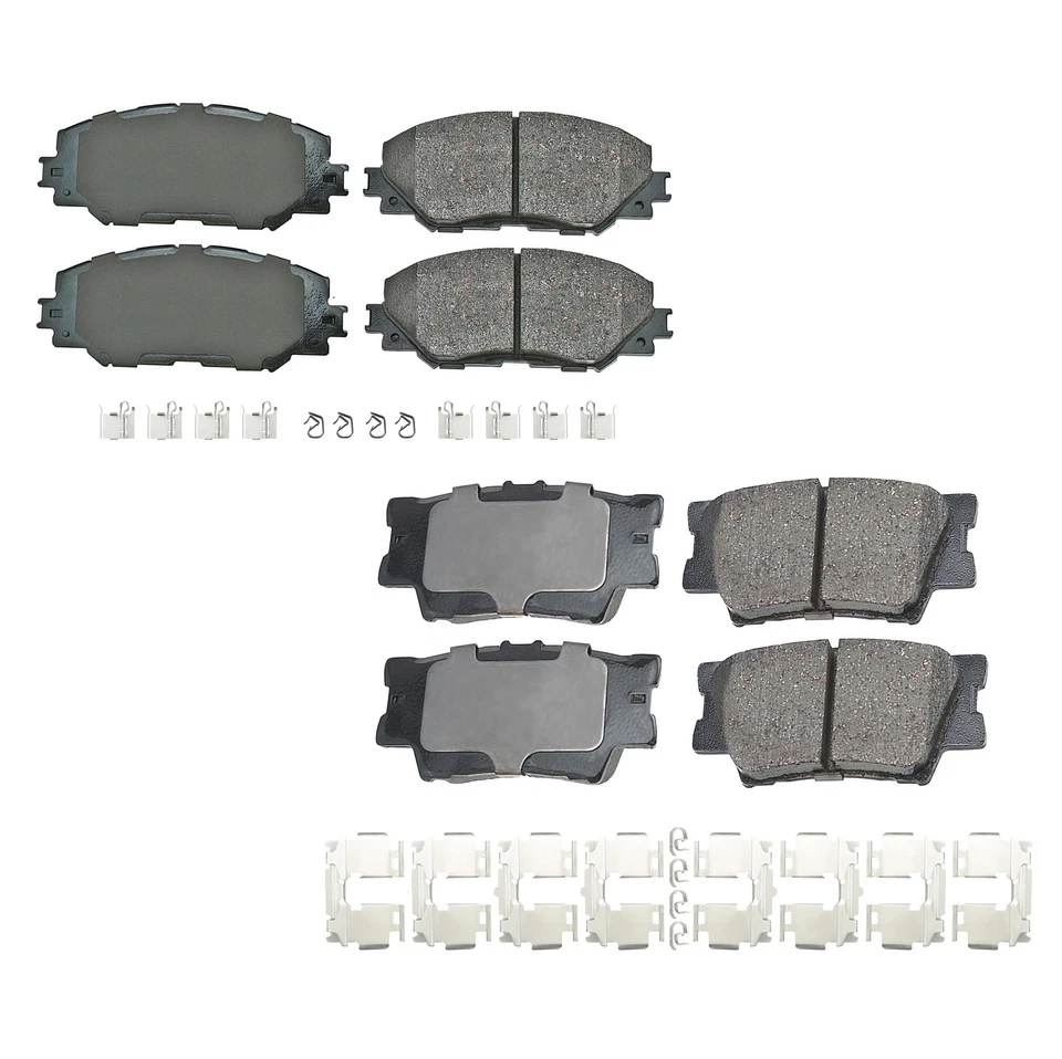 Kit de pastillas de freno cerámicas delanteras traseras Akebono ProACT para Lexus HS250h Toyota RAV4 L4 Foto 1 de 1