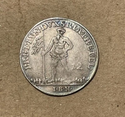 Bruns-Lune-Cal (Germany) - 1751 Silver 1/3 Thaler - Wild Man - Image 1 of 2