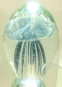 Glas Kristall 4,5" Qualle Briefbeschwerer Skulptur - Bild 1 von 18