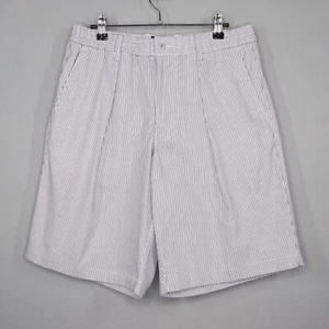 Todd Snyder Shorts Mens Size Small White Corded Stripe Italian Fabric Elastic - Picture 1 of 8