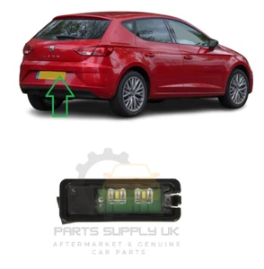 NEW FOR SEAT LEON 12-20 REAR NUMBER LICENSE PLATE LIGHT LAMP RIGHT LED - Picture 1 of 2