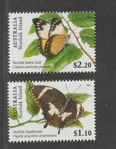 Norfolk Island #1168-1169 - Butterflies (2021) - Picture 1 of 2