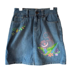 Disney Gonna Donna 8 Blu Cheshire Gatto Alice nel Paese delle Meraviglie Glitter Lavaggio Medio - Foto 1 di 9