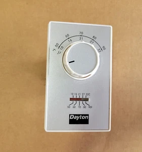 Dayton # 4PU48C Heating Control Electric Line Voltage Thermostat 10-32c, 50-90f - Picture 1 of 2