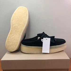 Clarks Originals Wallabee Cup Lo Moccasin Lined Black 68643 Women's Size 8 - Picture 1 of 11