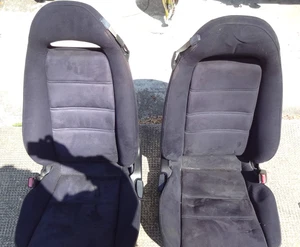 RX7 Mazda Rotary 13B FD3S - Front Suede Seats - TRWORX. - Picture 1 of 2