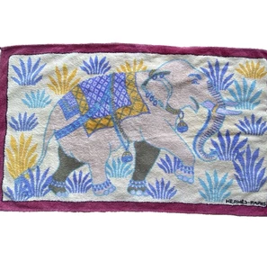 HERMES Paris Baumwolle Strandtuch Badematte Handtuch Elefant 90×147cm - Bild 1 von 6