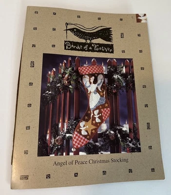 Retired Design BIRDS OF A FEATHER Angel of Peace Christmas Stocking Instr/Fabric - Image 1 of 4