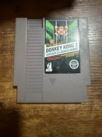The Original Donkey Kong 3 Arcade Classics Series Nintendo NES 1986 Authentic