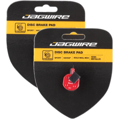 2 Pack Jagwire Mountain Sport Semi-Metallic Disc Brake Pads | Hayes CX, MX, Sole - Image 1 of 2