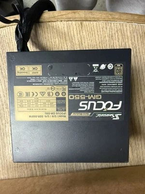 SeaSonic SSR-550FM Focus GM-550 550W 80+ Gold Semi-Modular ATX Power Supply - Image 1 of 4