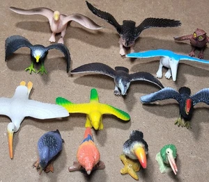 VOGEL FIGUREN Kunststoff Tiere Wildtiere PVC Urzeit 13 Stück - Bild 1 von 5